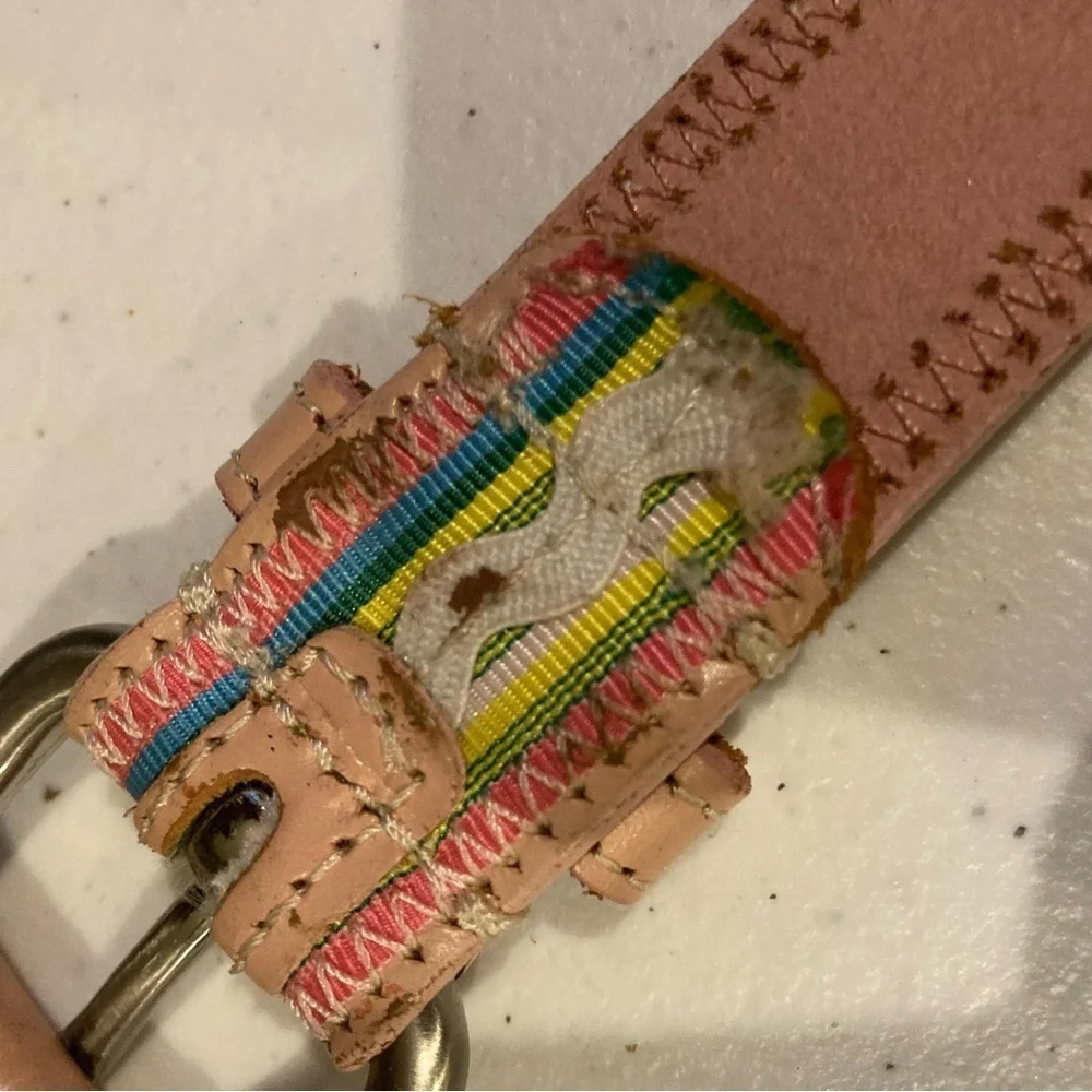 Ladies Vintage Pink 80’s Izod Belt